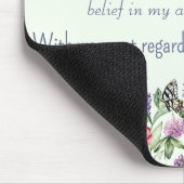 パーソナライズされた有難う水彩野花 マウスパッド (コーナー)