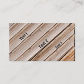 -パーソナライズされた木片 名刺 (正面)
