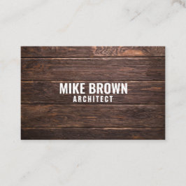 「パーソナライズされた木製パネル」（英国/ユーロ） 名刺