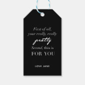 「パーソナライズされた本当に」かわいらしギフトラベル ギフトタグ (正面)