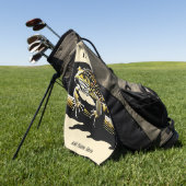 パーソナライズされた杖トアドゴルフタオル ゴルフタオル (グリーン)