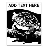 パーソナライズされた杖トッド – ウッドアートスタンプ ラバースタンプ (インプリント)