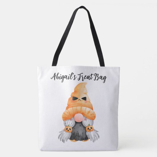 パーソナライズされた格言トリックトリートバッグ トートバッグ (正面)