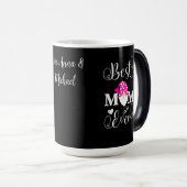 パーソナライズされた格言最高のママ モーフィングマグカップ (正面右)