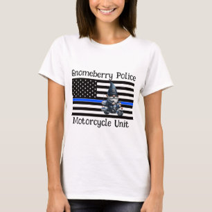 パーソナライズされた格言警察用オートバイ装置 Tシャツ