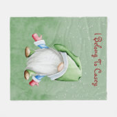 パーソナライズされた格言 フリースブランケット (正面(横))