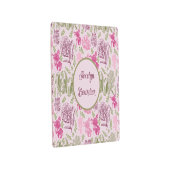 パーソナライズされた植物性ピンク牡丹ユーカリ メタルプリント (3/4)