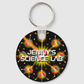 パーソナライズされた楽しいクールな科学ラボ キーホルダー (裏面)