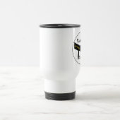 パーソナライズされた武術アーツサーディグディグブラックベルト トラベルマグ (中央)