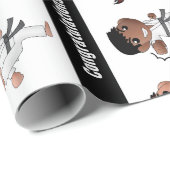 パーソナライズされた武術ア数々のーツ大事な行事 ラッピングペーパー (ロールコーナー)