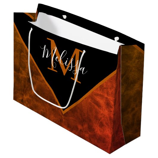 パーソナライズされた殺しパーソナライズされた ラージペーパーバッグ (正面アングル)