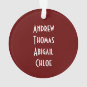 パーソナライズされた母さんの素晴らし賛美オーナメント オーナメント (裏面)