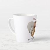 「パーソナライズされた母さん、あなたは私のヒーローである」ラテマグ カフェラテマグ (左アングル)