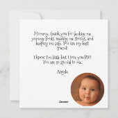 パーソナライズされた母の日の友最高の達青 シーズンカード (裏面)