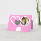 パーソナライズされた母の日ピンクの最高の母が今まで写真 シーズンカード (裏面)