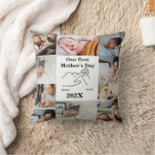 パーソナライズされた母の日フォトコラージュ クッション (ブランケット)