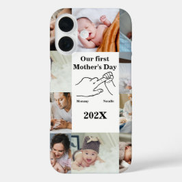 パーソナライズされた母の日フォトコラージュ iPhone 16ケース