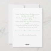 パーソナライズされた母の日 - パステル フラワー |  シーズンカード (裏面)