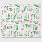 『パーソナライズされた母の日』誕生日 ラッピングペーパー (フラット)