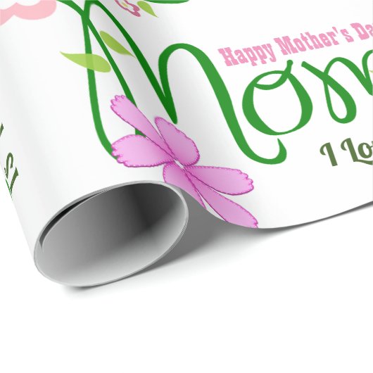 『パーソナライズされた母の日』誕生日 ラッピングペーパー (ロールコーナー)