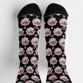 パーソナライズされた母の犬のお気に入りの写真 ソックス (上部)