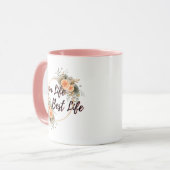 パーソナライズされた母の生最高の活 マグカップ (正面左)