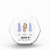 パーソナライズされた母の贈り物お母さんの家庭菜園 フォトブロック (正面)