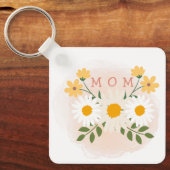 パーソナライズされた母キーチェーン母の日 キーホルダー (正面)