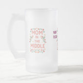 パーソナライズされた母フローラカスタム文字ギフト フロストグラスビールジョッキ (左)