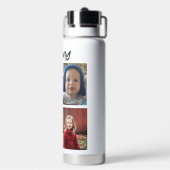 パーソナライズされた母 |お子様の写真 ウォーターボトル (背面)