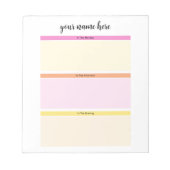 パーソナライズされた毎日のメモ帳子供へ ノートパッド (正面)