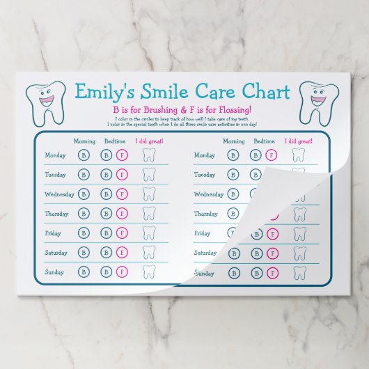 パーソナライズされた気にスマイル ペーパーパッド (折り畳み)