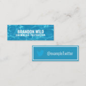 「パーソナライズされた水のさざ波」Twitter スキニー名刺 (正面/裏面)