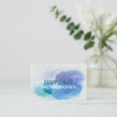 「パーソナライズされた水のカラスプラッシュ」(英国/ユーロ) 名刺 (スタンド正面)