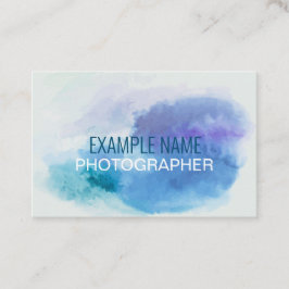 「パーソナライズされた水のカラスプラッシュ」（英国/ユーロ） 名刺