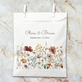 パーソナライズされた水彩のワイルドフラワー Pretty Floral フェイバーバッグ