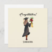 パーソナライズされた水彩卒業(5) (正面/裏面)