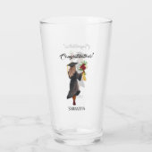 パーソナライズされた水彩卒業(5) タンブラーグラス (裏面)