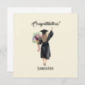 パーソナライズされた水彩卒業(8) (正面/裏面)