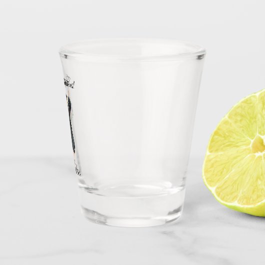 パーソナライズされた水彩卒業(8) ショットグラス (右)