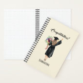 パーソナライズされた水彩卒業(8) ノートブック (内側)