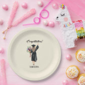 パーソナライズされた水彩卒業(8) ペーパープレート (パーティー)