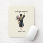 パーソナライズされた水彩卒業(8) マウスパッド (マウス)