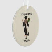 パーソナライズされた水彩卒業(9) オーナメント (正面)