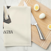 パーソナライズされた水彩卒業(9) キッチンタオル (四つ折り)