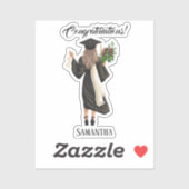 パーソナライズされた水彩卒業(9) シール (シート)