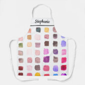 パーソナライズされた水彩画家  エプロン (正面)