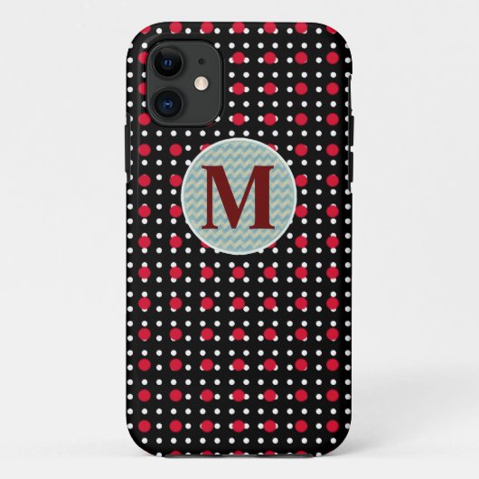 パーソナライズされた水玉模様 Case-Mate iPhoneケース (裏面)