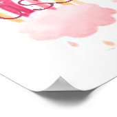 パーソナライズされた水色の虹 ポスター (角)