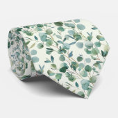 パーソナライズされた水色ユーカリ ネクタイ (ロール)